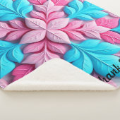 Couverture Sherpa "Superbe modèle floral" (3/4)