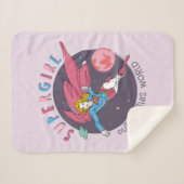 Couverture Sherpa Supergirl hors de ce monde Retro Graphisme (Devant (Horizontal))