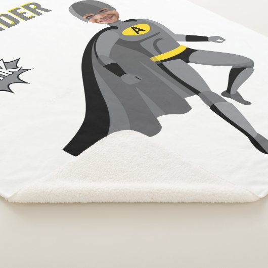 Couverture Sherpa Superhero Extraordinaire unique garçon Fabuleux an (3/4)