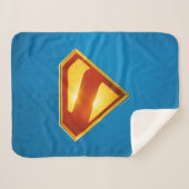 Couverture Sherpa Superman Golden S Shield brillance (Devant (Horizontal))