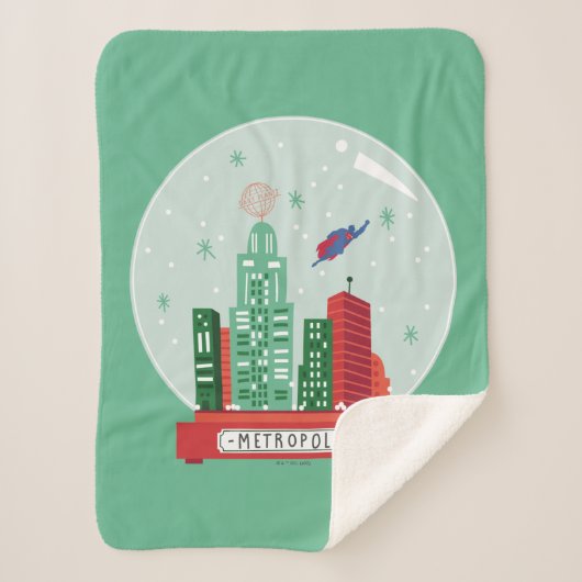 Couverture Sherpa Superman Metropolis Globe des neiges (Devant)