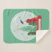 Couverture Sherpa Superman Metropolis Globe des neiges (Devant (Horizontal))