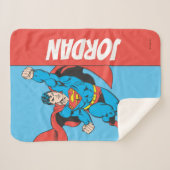 Couverture Sherpa Superman Poing droit levé (Devant (Horizontal))