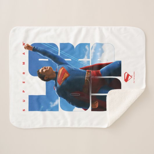 Couverture Sherpa Superman regarde Pose (Devant (Horizontal))