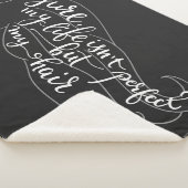 Couverture Sherpa Sûr ma vie n'est pas parfaite mais mes cheveux (3/4)