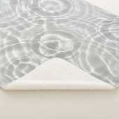 Couverture Sherpa Surface d'eau claire Texture Abstraite (3/4)