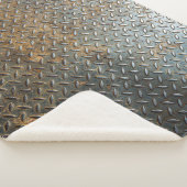 Couverture Sherpa Surface métallique, arrière - plan de texture réfl (3/4)