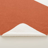 Couverture Sherpa Surface orange texturée avec motif tourbillonnant (3/4)
