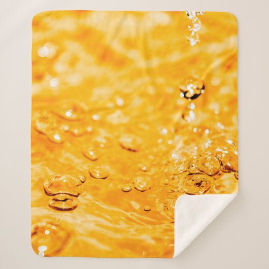 Couverture Sherpa Surface propre liquide ondulée d'eau (Devant)