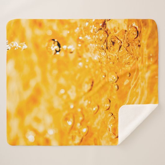 Couverture Sherpa Surface propre liquide ondulée d'eau (Devant (Horizontal))