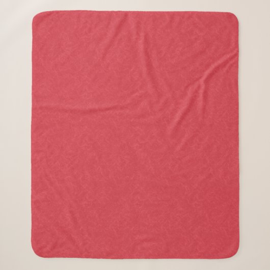 Couverture Sherpa Surface texturée rouge avec un motif subtil tourbi (Devant)