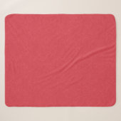 Couverture Sherpa Surface texturée rouge avec un motif subtil tourbi (Devant (Horizontal))
