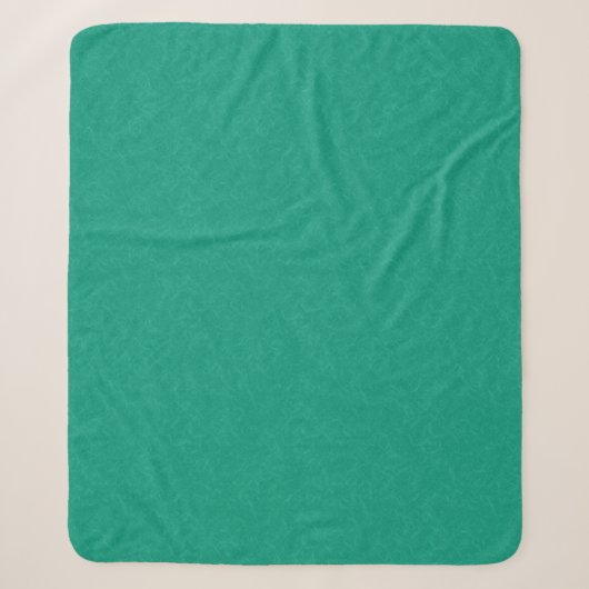 Couverture Sherpa Surface texturée sarcelle avec motif subtil tourbi (Devant)