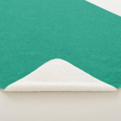 Couverture Sherpa Surface texturée sarcelle avec motif subtil tourbi (3/4)