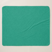 Couverture Sherpa Surface texturée sarcelle avec motif subtil tourbi (Devant (Horizontal))