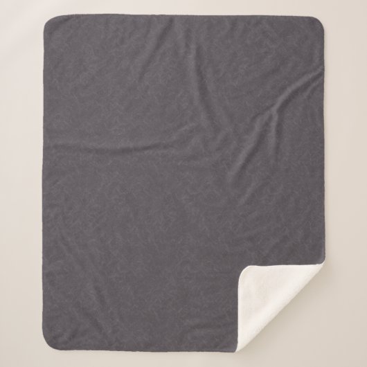 Couverture Sherpa Surface texturée violette foncée à motif tourbillo (Devant)