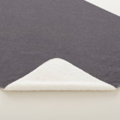 Couverture Sherpa Surface texturée violette foncée à motif tourbillo (3/4)