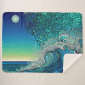 Couverture Sherpa Surreal Surf Seascape (Devant (Horizontal))