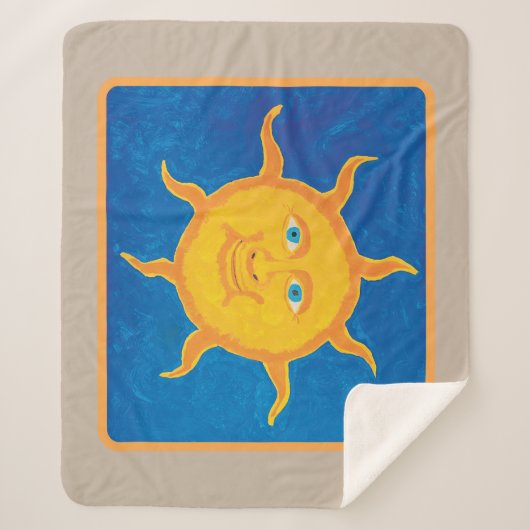 Couverture Sherpa Sweet Boy's Sun Sherpa Blanket (Devant)