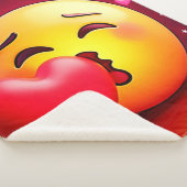 Couverture Sherpa Sweet Kiss Heart Emoji (3/4)