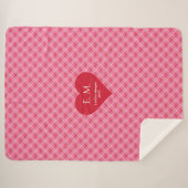 Couverture Sherpa Sweet Love Hearts Gift for Husband Blanket (Devant (Horizontal))