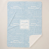 Couverture Sherpa Sweet Mother’s Day Gift Hand Lettering Blanket (Devant)