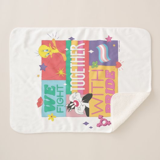 Couverture Sherpa SYLVESTER™ & TWEETY™| Nous combattons Avec Fierté (Devant (Horizontal))