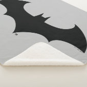 Couverture Sherpa Symbole Batman | Logo Simple Bat Silhouette (3/4)