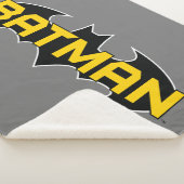 Couverture Sherpa Symbole Batman | Nom Logo jaune et noir (3/4)