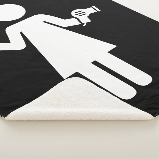 Couverture Sherpa Symbole coiffeur (3/4)