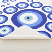 Couverture Sherpa Symbole de bonne chance de l'oeil grec Motif (3/4)