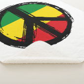 Couverture Sherpa Symbole de la Paix avec le style de aggae (3/4)