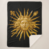 Couverture Sherpa Symbole de Louis XIV le Roi Soleil (Devant)