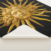 Couverture Sherpa Symbole de Louis XIV le Roi Soleil (3/4)