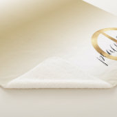 Couverture Sherpa Symbole de paix Gold Inspirational (3/4)