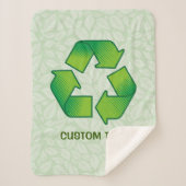 Couverture Sherpa Symbole de recyclage (Devant)