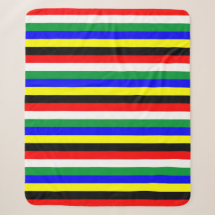 Couverture Sherpa Symbole des lignes du drapeau sud-africain