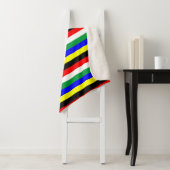 Couverture Sherpa Symbole des lignes du drapeau sud-africain (En situation)