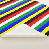 Couverture Sherpa Symbole des lignes du drapeau sud-africain (3/4)