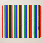 Couverture Sherpa Symbole des lignes du drapeau sud-africain (Devant (Horizontal))