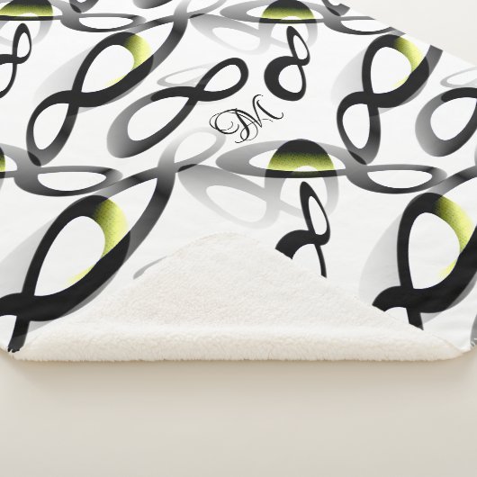 Couverture Sherpa Symbole d'infini mathématique Lemniscate Abstrait (3/4)