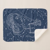 Couverture Sherpa Symbole du zodiaque Libra (Devant (Horizontal))