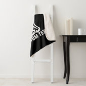 Couverture Sherpa Symbole hibou blanc (En situation)