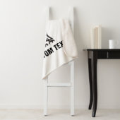 Couverture Sherpa Symbole hibou noir (En situation)