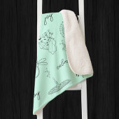 Couverture Sherpa Symboles apaisants, bien-être