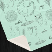 Couverture Sherpa Symboles apaisants, bien-être