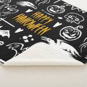 Couverture Sherpa Symboles d'Halloween dessinés à la main, collectio (3/4)