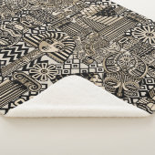 Couverture Sherpa Symboles historiques anciens Style de tatouage (3/4)