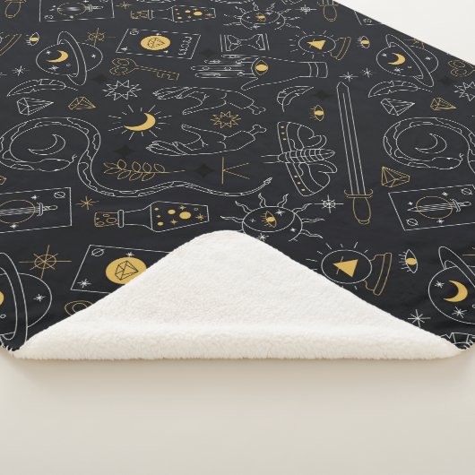 Couverture Sherpa Symboles Wiccan (3/4)