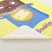 Couverture Sherpa Sympa chocolat chocolat bonbon bar personnage de d (3/4)